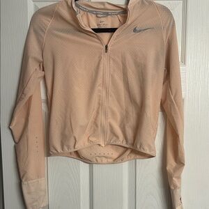 Nike Running Light Peach Dri-FIT Jacket size women’s small